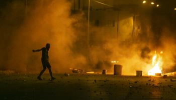احتجاجات في تونس إثر وفاة شاب (ياسين قايدي/الأناضول)