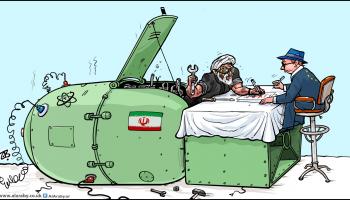 كاريكاتير مفاوضات جنيف / حجاج