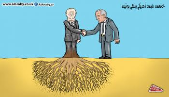 كاريكاتير بايدن بوتين / المهندي