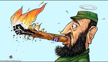 كاريكاتير ثورة في كوبا / حجاج