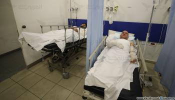 جرحى انفجار التليل- عكار في مستشفى الجعيتاوي (حسين بيضون)
