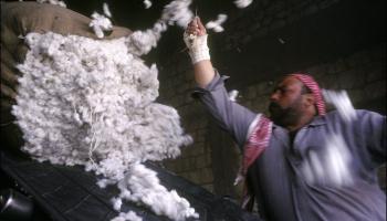 محلج لمعالجة القطن في حلب (Getty)