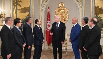 الرئيس التونسي وهيئة الانتخابات (فيسبوك)