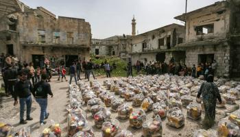 مساعدات سورية (عارف وتد/ فرانس برس)