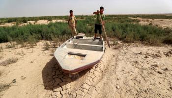 بحيرة حمرين الاصطناعية في وسط العراق 2 (أحمد الربيعي/ فرانس برس)