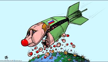 كاريكاتير بوتين الانشطاري / حجاج