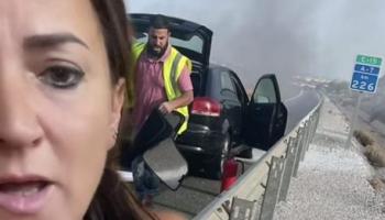 سائق مغربي ينقذ إسبانيتين (فيسبوك)