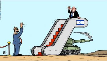 كاريكاتير التطبيع مع إسرائيل/ حجاج
