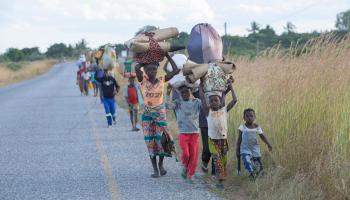 نازحون في موزمبيق (ألفريدو زوميغا/ فرانس برس)