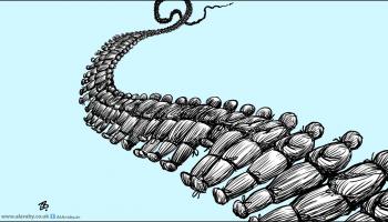 كاريكاتير ضحايا غزة / حجاج