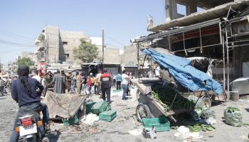 استهداف قوات النظام السوري وقسد سوقًا شعبيًا في مدينة الباب (العربي الجديد)