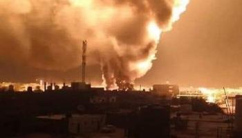 انفجار خزان وقود في سبها الليبية (فيسبوك)