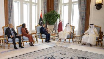 أمير قطر يستقب الدبيبة (الديوان الأميري/تويتر)