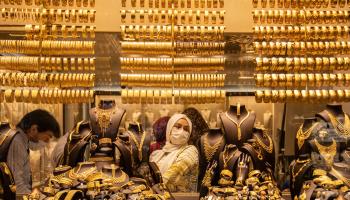 أحد محال بيع الذهب في إسطنبول (بوراك كارا/ Getty)