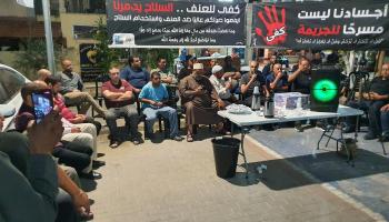 فعاليات ضد العنف والجريمة في جسر الزرقاء (فيسبوك/مجلس محلي جسر الزرقاء)