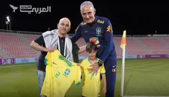 مدرب منتخب البرازيل يعثر على شاب عربي ساعد حفيده في قطر
