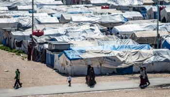 مخيم روج في سورية حيث نساء وأطفال مقاتلي داعش (دليل سليمان/ فرانس برس)