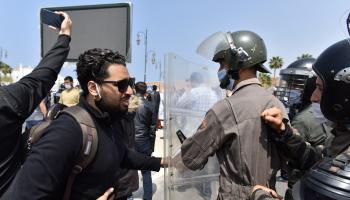 مواجهات سابقة بين أساتذة المغرب والشرطة (جلال مرشدي/ الأناضول)