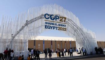 عشية انعقاد قمة المناخ كوب 27 في شرم الشيخ في مصر (جوزيف عيد/ فرانس برس)