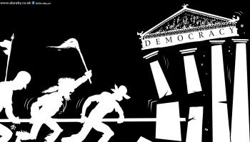 كاريكاتير الديمقراطية والشعبوية / حجاج