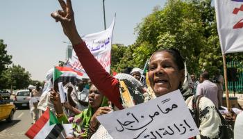تظاهرة للمطالبة بـ"إزالة التمكين" في السودان، أكتوبر2020 (محمود حجاج/الأناضول)