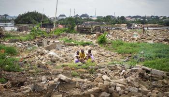 أطفال في نيجيريا (فيكتوريا أويميديمو/ فرانس برس)