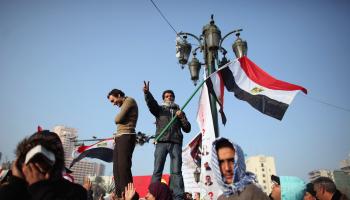 ميدان التحرير خلال ثورة يناير (جيف ميتشيل/Getty)