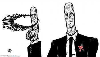 كاريكاتير السجان قيس سعيد / حجاج