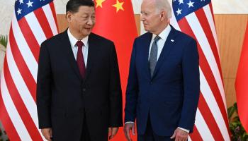 الرئيسان الأميركي والصيني  فرانس برس