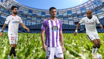 MURCIA, SPAIN - DECEMBER 10: Zouhair Feddal of Real Valladolid looks on during the friendly match between Real Valladolid and Lille at Pinatar Arena on December 10, 2022 in Murcia, Spain. (Photo by Silvestre Szpylma/Quality Sport Images/Getty Images)