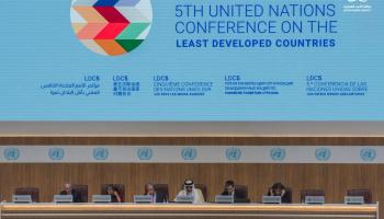 مؤتمر الأمم المتحدة لأقل البلدان نمواً في الدوحة (رويترز)