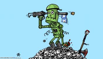 كاريكاتير انتحار اسرائيل / حجاج