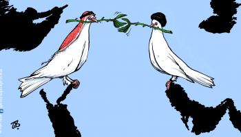 كاريكاتير الاتفاق السعودي الايراني / حجاج