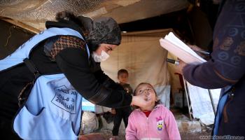 حملة لقاح الكوليرا في سورية (العربي الجديد)