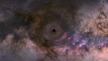 تصميم فني لثقب أسود في المجرة (ناسا)