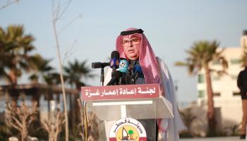 رئيس اللجنة القطرية لإعادة إعمار غزة السفير محمد العمادي-تويتر