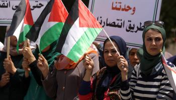 من مشاركة المرأة في غزة لإنهاء الانقسام (مجدي فتحي/Getty)