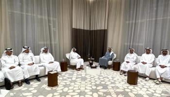 وفدا قطر والإمارات في اجتماعهما الرباع لتنفيذ "العلا" (تويتر)