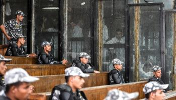 من المحاكمات ضد الإخوان بالقاهرة، يوليو 2018 (خالد دسوقي/فرانس برس)