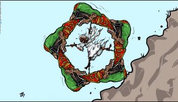 كاريكاتير الشعب السوداني وصراع العسكر / حجاج