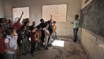 أوضاع المدارس السورية مزرية (بكر القاسم/فرانس برس)