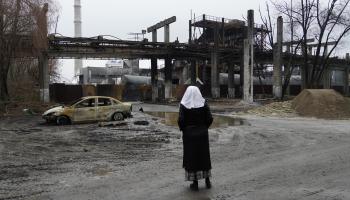 آثار هجوم اوكراني على بيلغورود، نوفمبر الماضي (فلاديمير ألكساندروف/الأناضول)