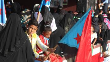 تظاهرة داعمة لانفصال جنوب اليمن، إبريل 2016(صالح العبيدي/فرانس برس)