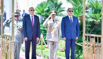 السيسي يستقبل نظيره الموريتاني في القاهرة (الرئاسة المصرية/ فيسبوك)