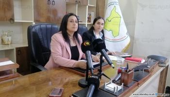 أمينة عمر الرئيسة المشتركة لمجلس سورية الديمقراطية (العربي الجديد)