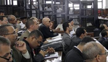 جلسة للنطق بالحكم على صحافيين بتهم تتعلق بالإرهاب (أسوشييتد برس أرشيف)