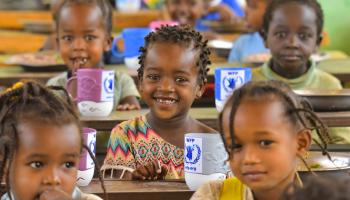 برنامج الأغذية العالمي ووجبات مدرسية في إثيوبيا (تويتر)