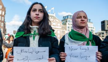 تظاهرة منددة بالنظام السوري، أمستردام، مارس الماضي (أرويو فرنانديز/Getty)