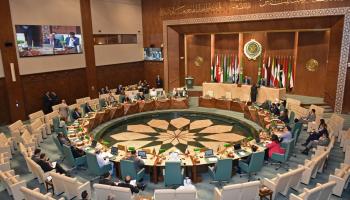 اجتماع سفراء جامعة الدول العربية الطارئ في القاهرة  في إبريل 2023(فرانس برس)