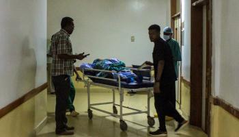 مستشفى في السودان وسط الاشتباكات (فرانس برس)